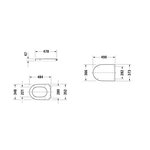 Сиденье для унитаза, Duravit, Starck 2, Starck 3, Darling New, цвет-белый (ПРОДАЕТСЯ ТОЛЬКО В КОМПЛЕКТЕ С ОСНОВНЫМ ИЗДЕЛИЕМ)